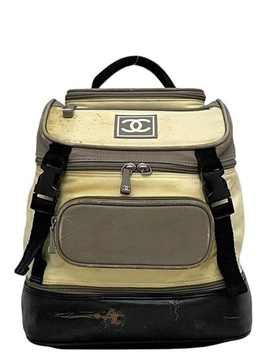 Chanel Backpack Gray White Black Sport with a Reason main image 10